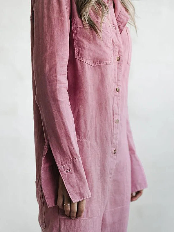 Dame Jumpsuit Uformell med Lange Ermer 5