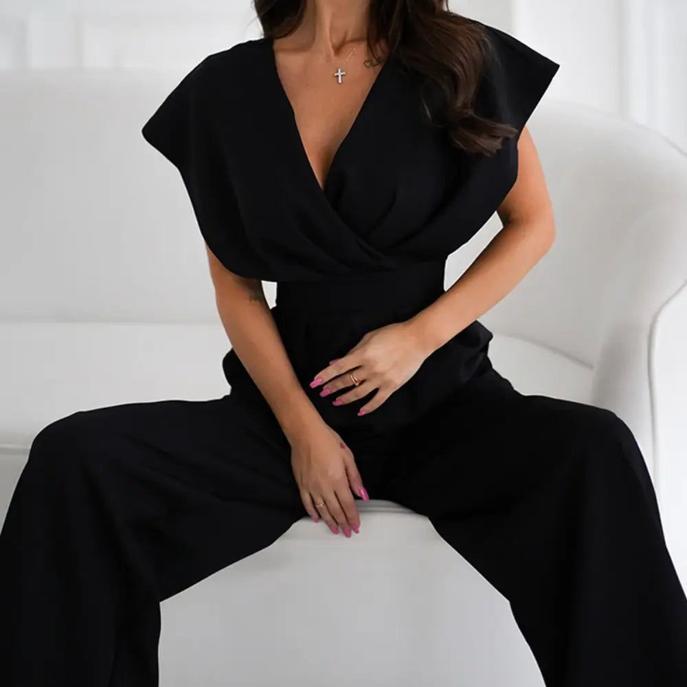Dame Jumpsuit med Brede Ben 3