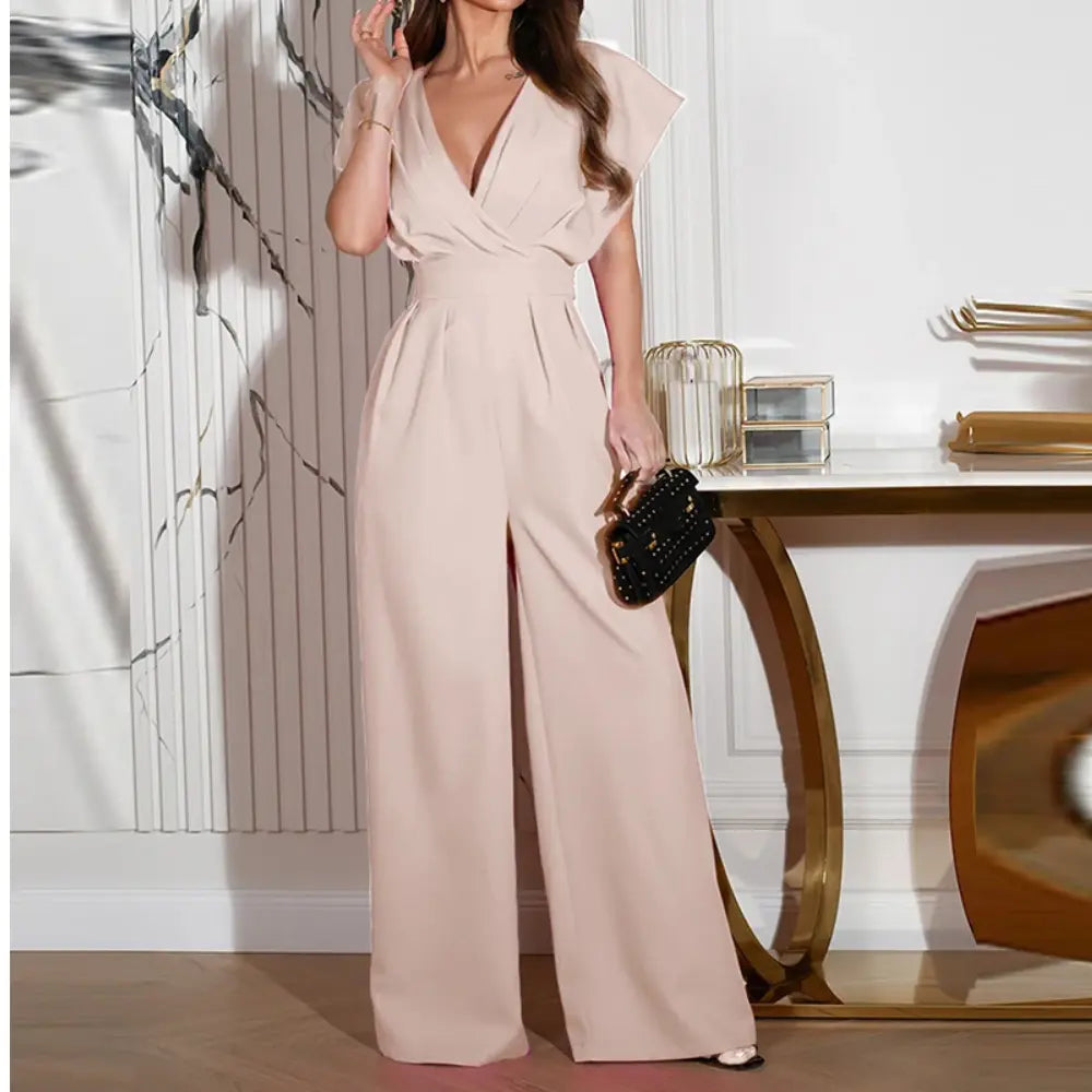Dame Jumpsuit med Brede Ben 5