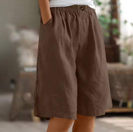 Dame Komfort Shorts Med Avslappet Snitt 12