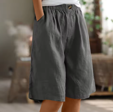 Dame Komfort Shorts Med Avslappet Snitt 1