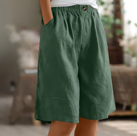 Dame Komfort Shorts Med Avslappet Snitt 8