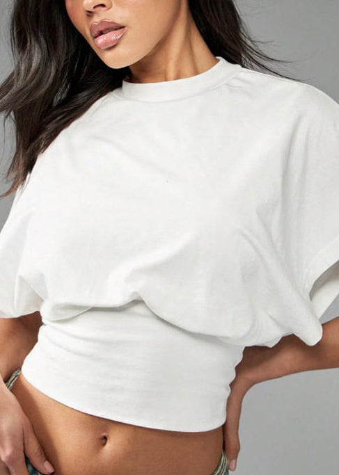 Dame Korte Tank Topper med O-hals 2