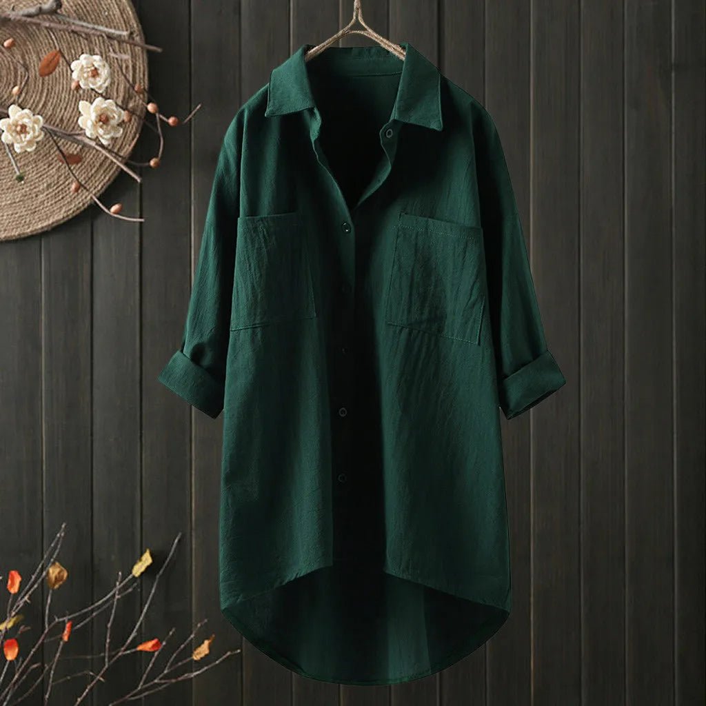 Dame Langermet Bluse Avslappet Stil 9