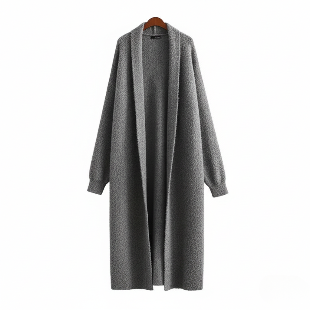 Dame Langline Åpen Cardigan 4