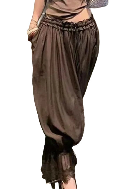 Dame Lanternebukser Oversized Patchwork 0