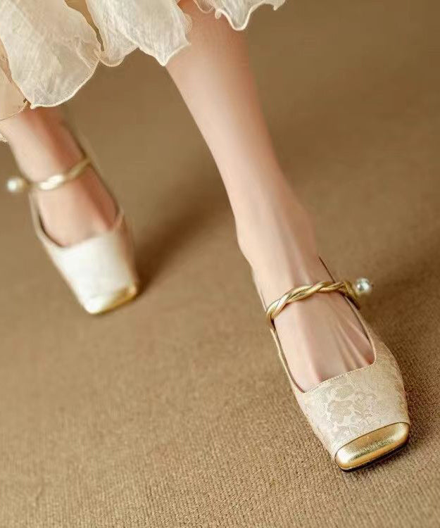 Dame Loafers Chunky Hæl Stilig Design 3