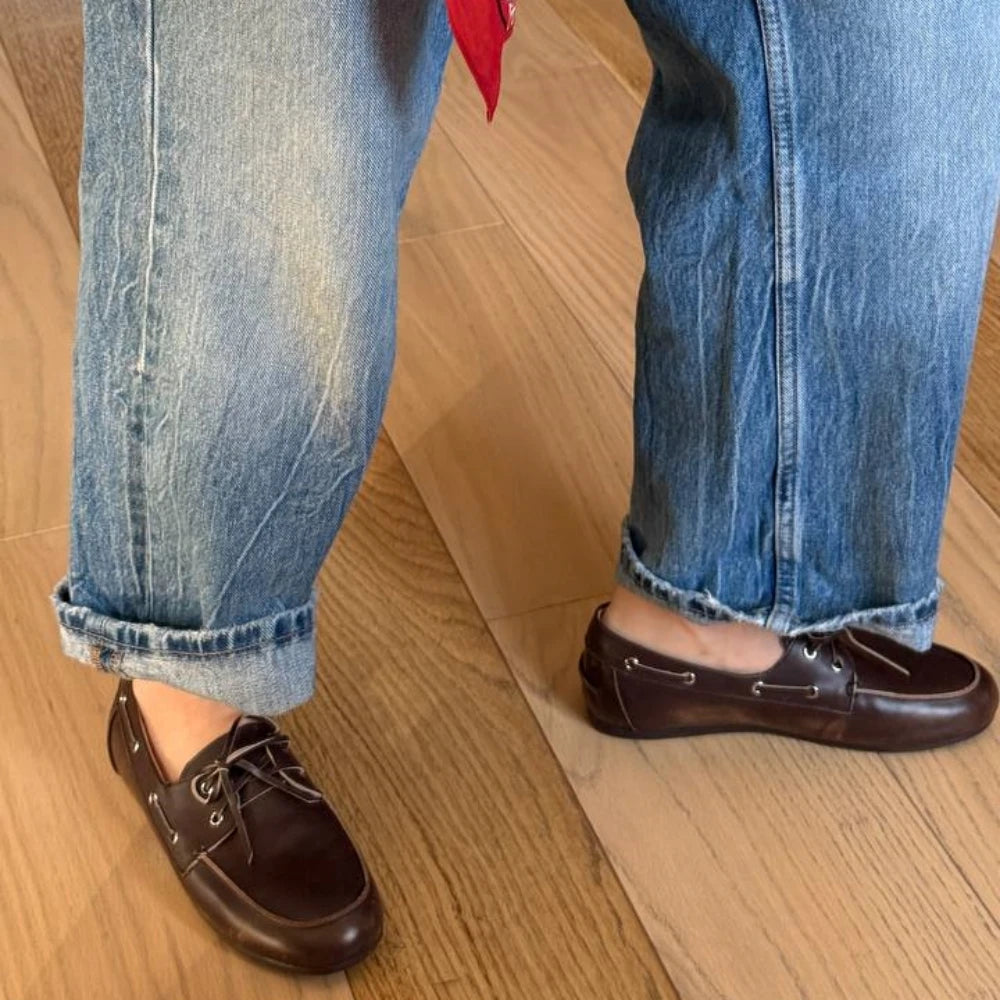 Dame Loafers Flats Komfortable 3