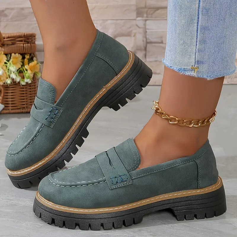 Dame Loafers med Chunky Såle 2
