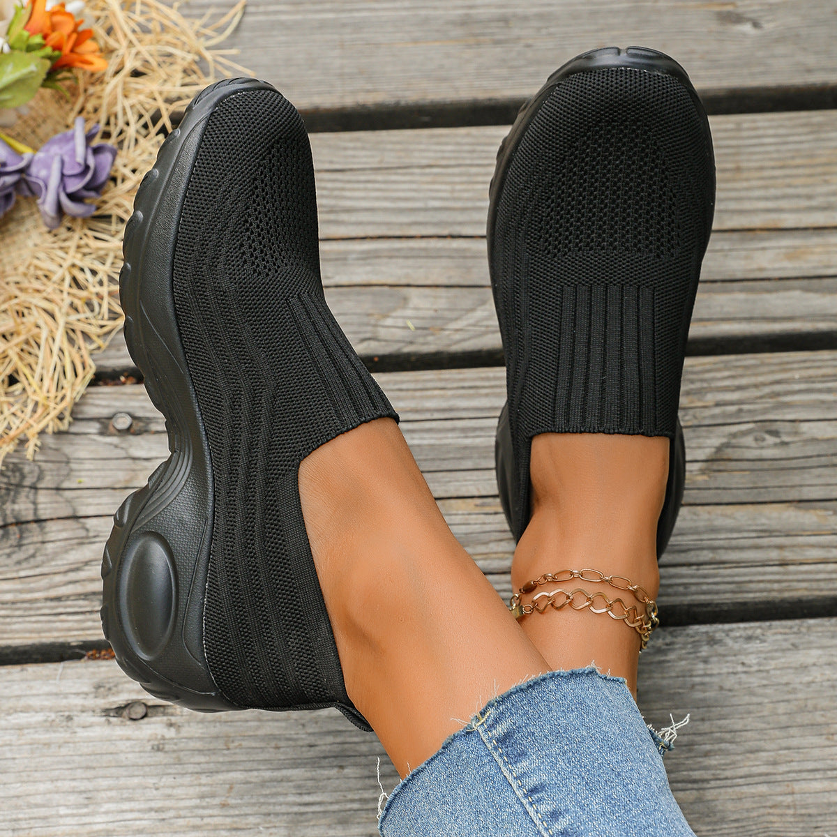 Dame Løpesko Slip-On Pustende Design for Hverdagsbruk 3