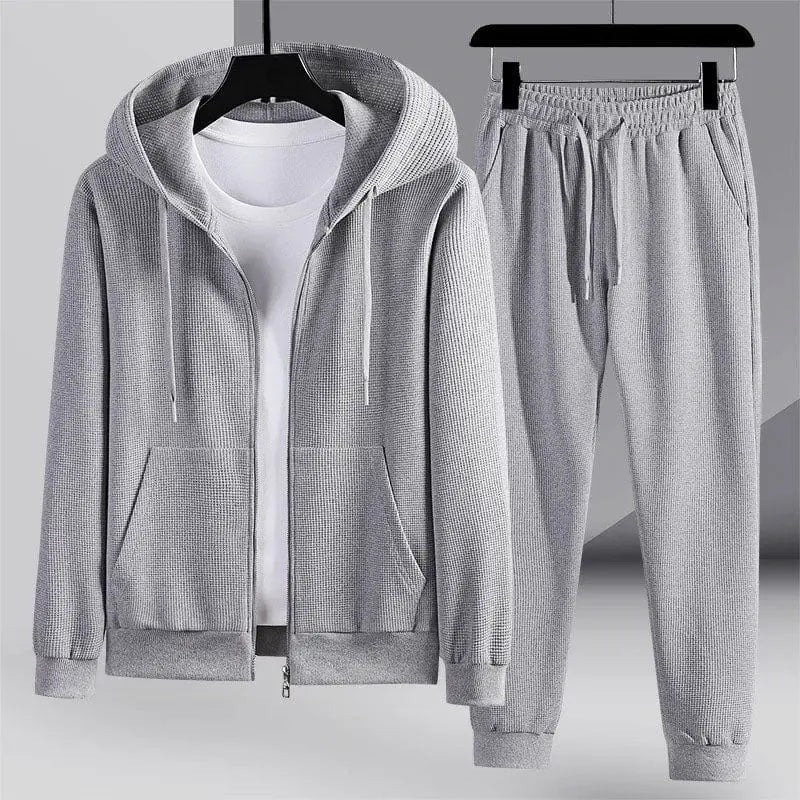 Dame Loungewear Sett Vaffelstrikket 9