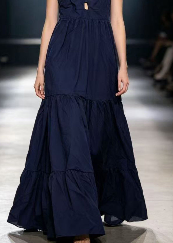 Dame Maxi-kjole Ermeløs Patchwork Design 4