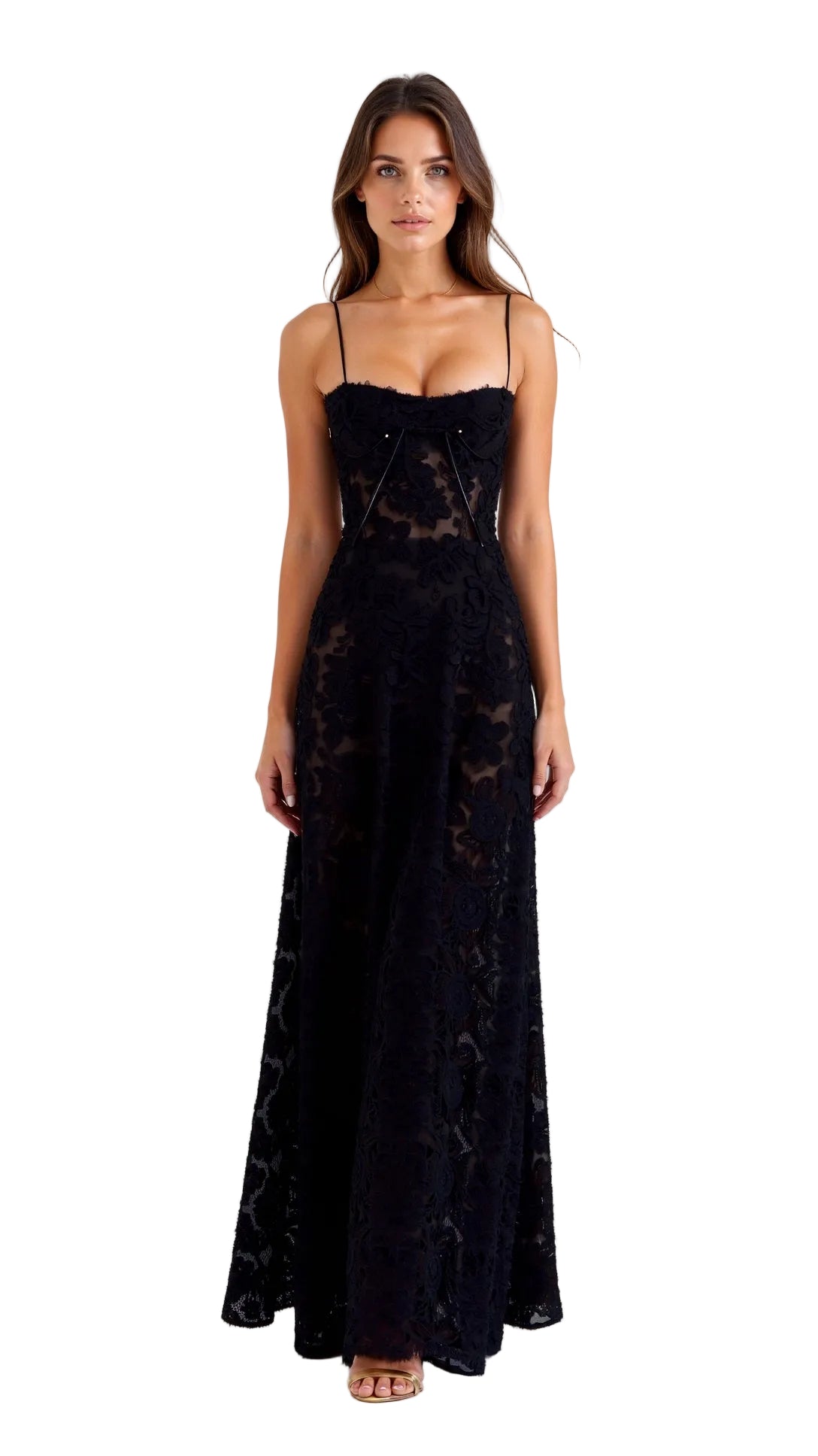 Dame Maxikjole Bustier Stil for Bryllup 0