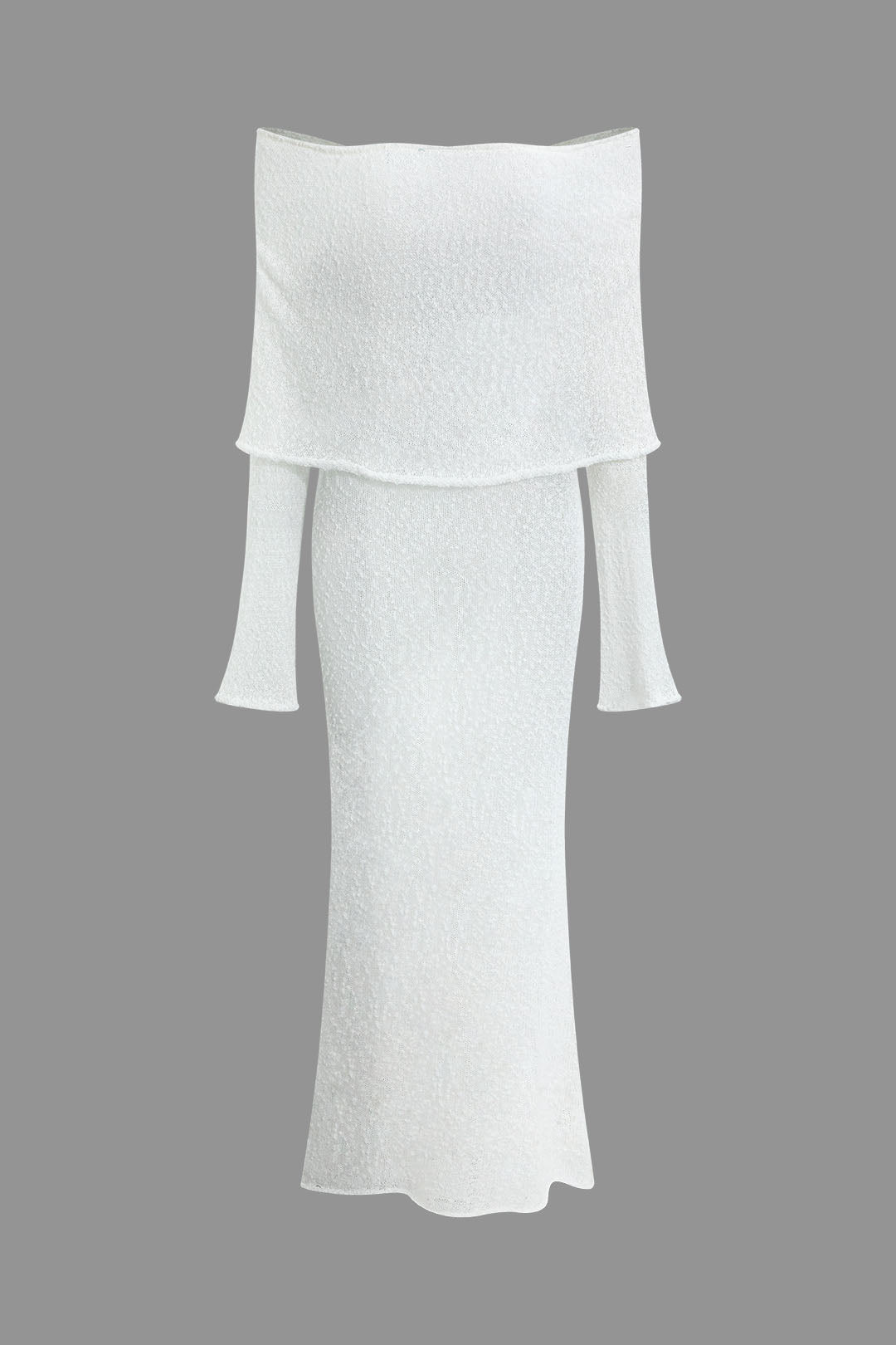 Dame Maxikjole Off Shoulder Trendy Design 2