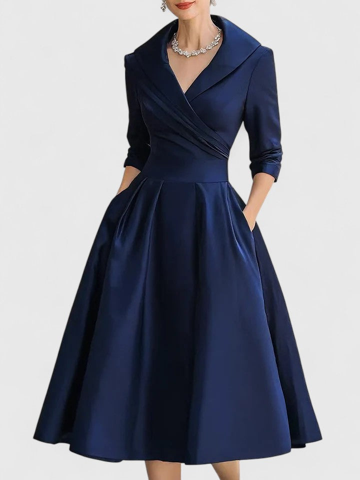 Dame Midi-kjole med elegant design 4