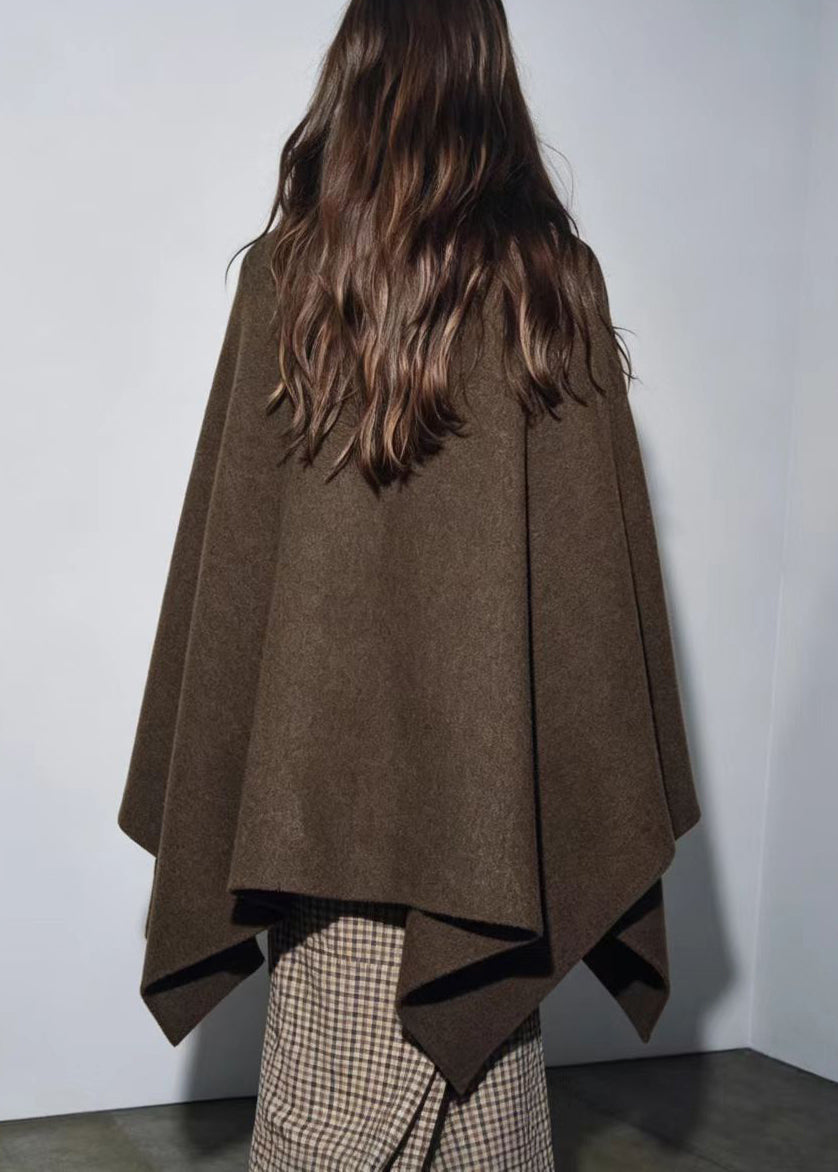 Dame Oversized Strikket Topp med Kappeermer 2