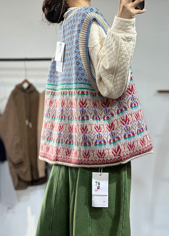 Dame Oversized Strikket Vest i Ull 3