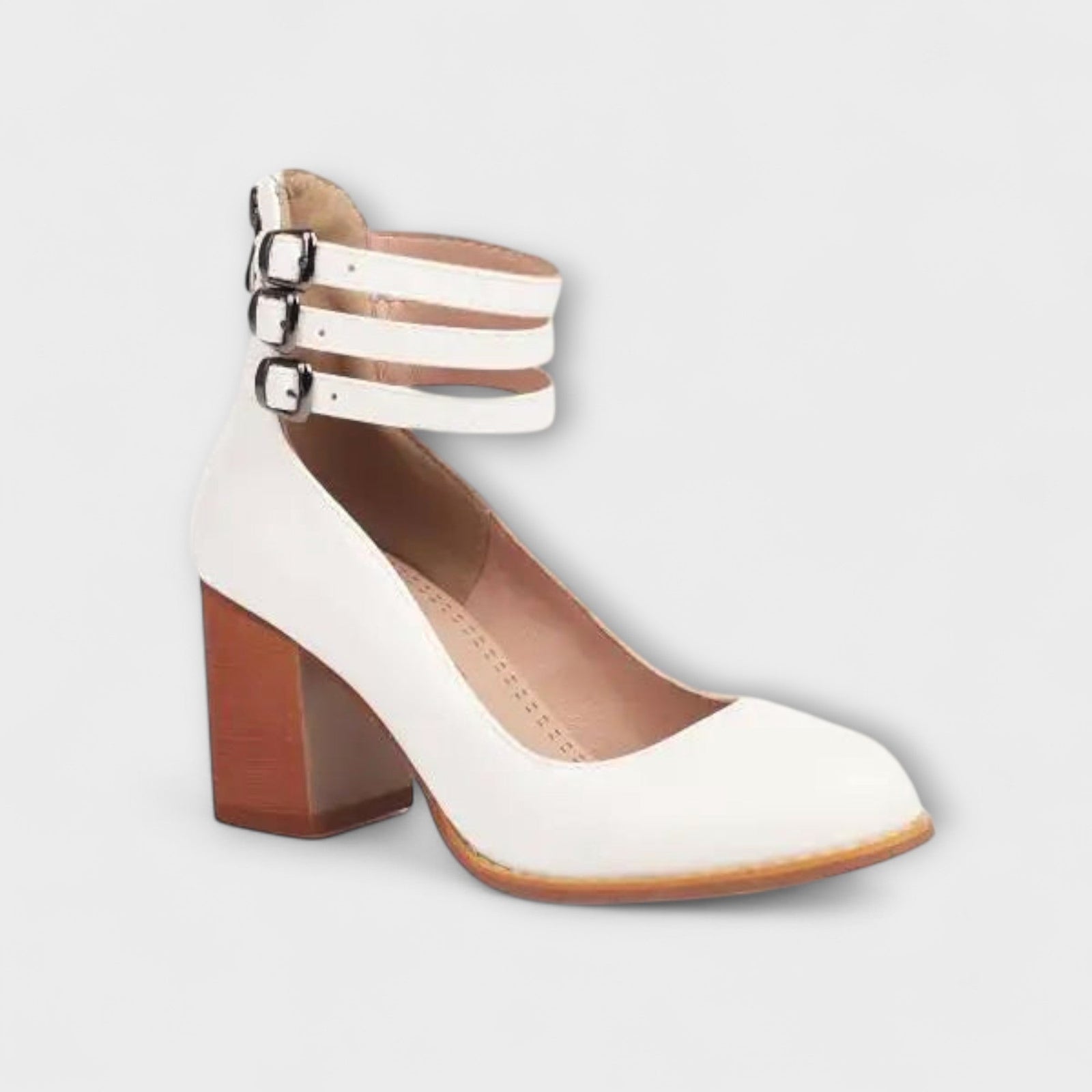 Dame Pumps Ankelstropp Blokkhæl Moderne Design 7