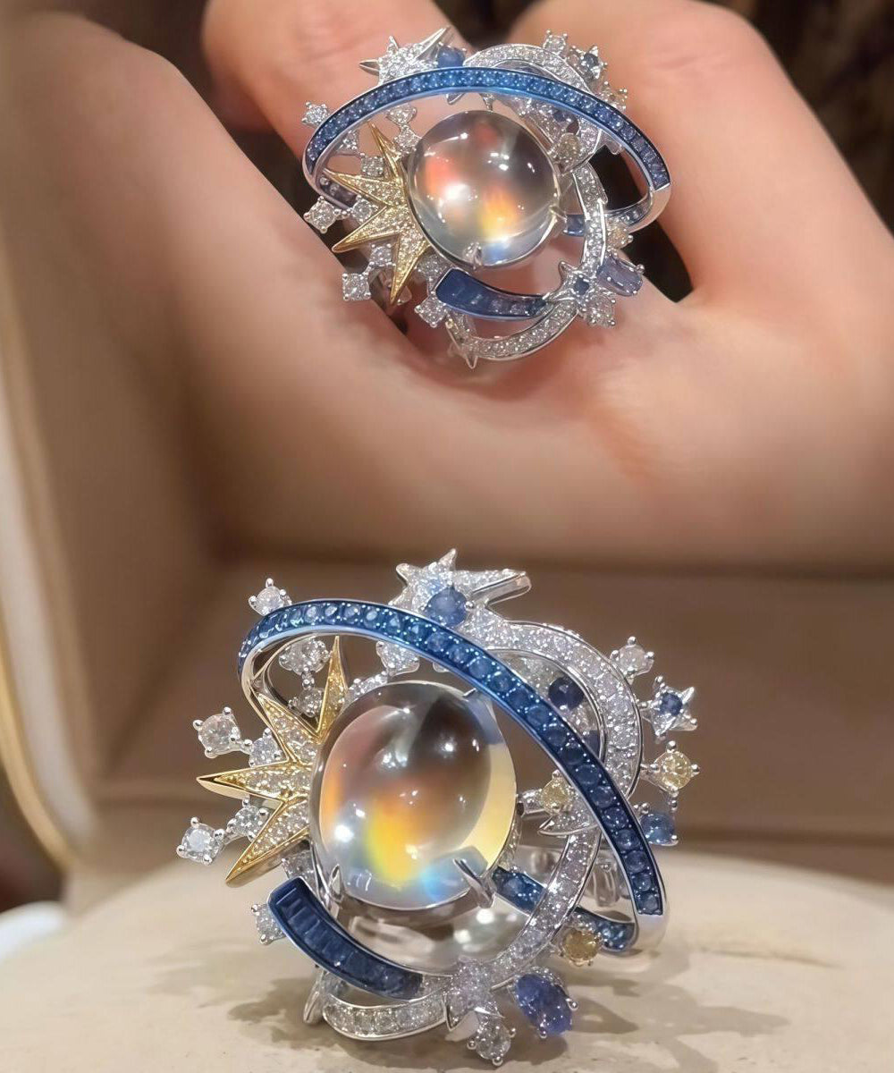 Dame Ring med Stjerne- og Planetmotiv 3