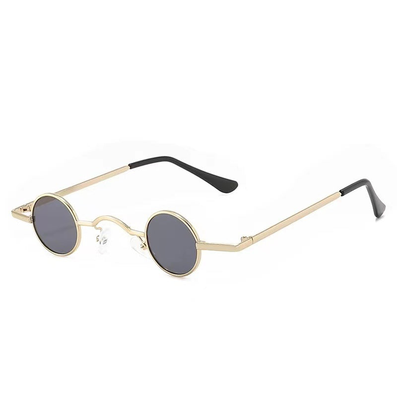 Dame Runde Solbriller Vintage Stil med UV-Beskyttelse 0