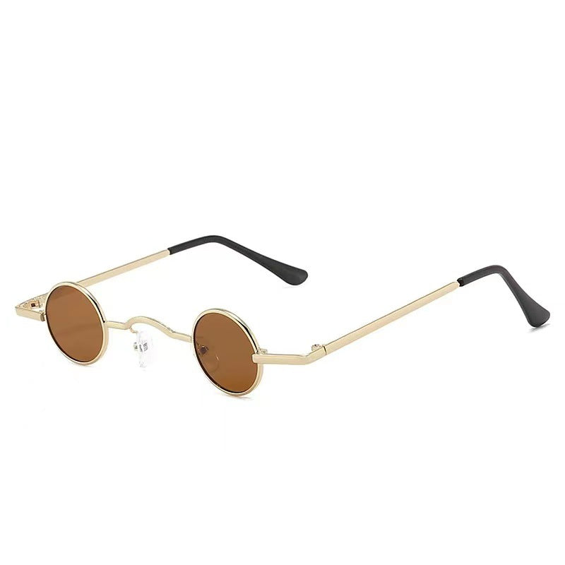 Dame Runde Solbriller Vintage Stil med UV-Beskyttelse 11
