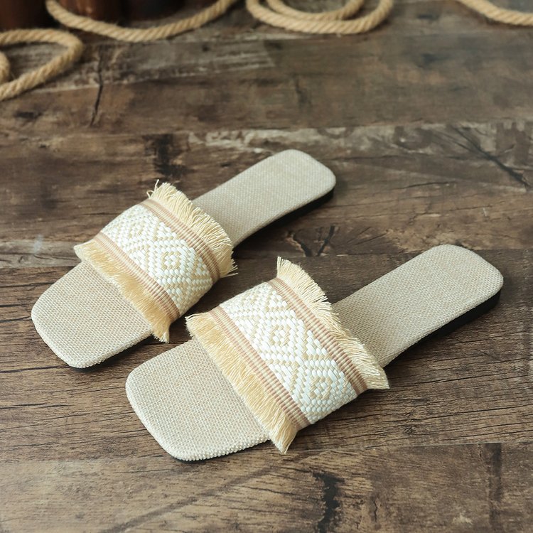 Dame Sandaler Bohemian med Frynser 2
