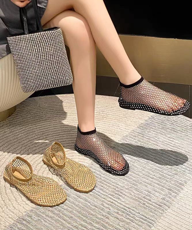 Dame Sandaler Flate Mesh Design 0