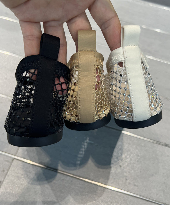 Dame Sandaler Flate Mesh Design 4