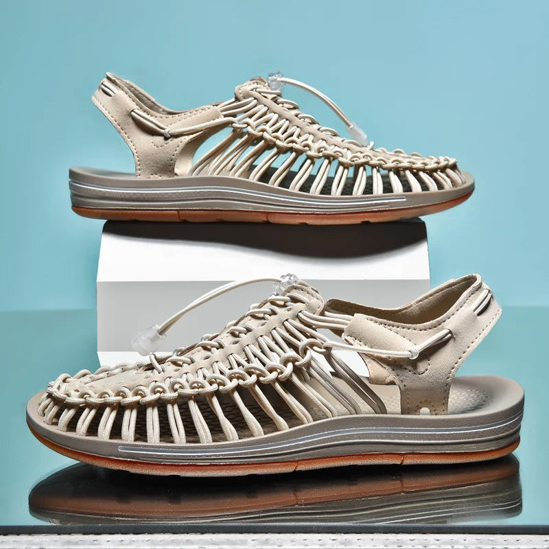 Dame Sandaler Flate Tropisk Stil 1