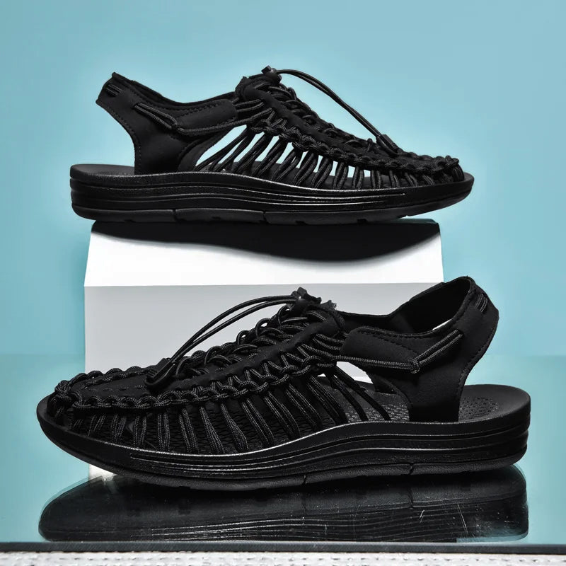 Dame Sandaler Flate Tropisk Stil 3