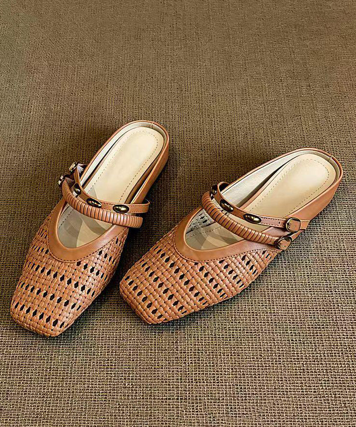 Dame Sandaler Håndlagde med Utskjæringer 1