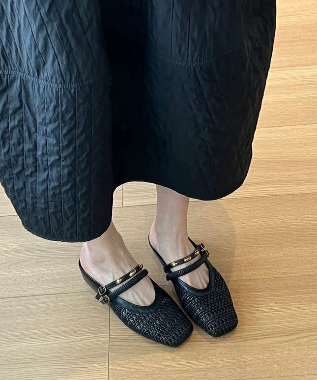 Dame Sandaler Håndlagde med Utskjæringer 3