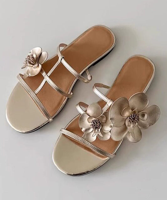Dame Sandaler Peep Toe Blomsterdesign 4