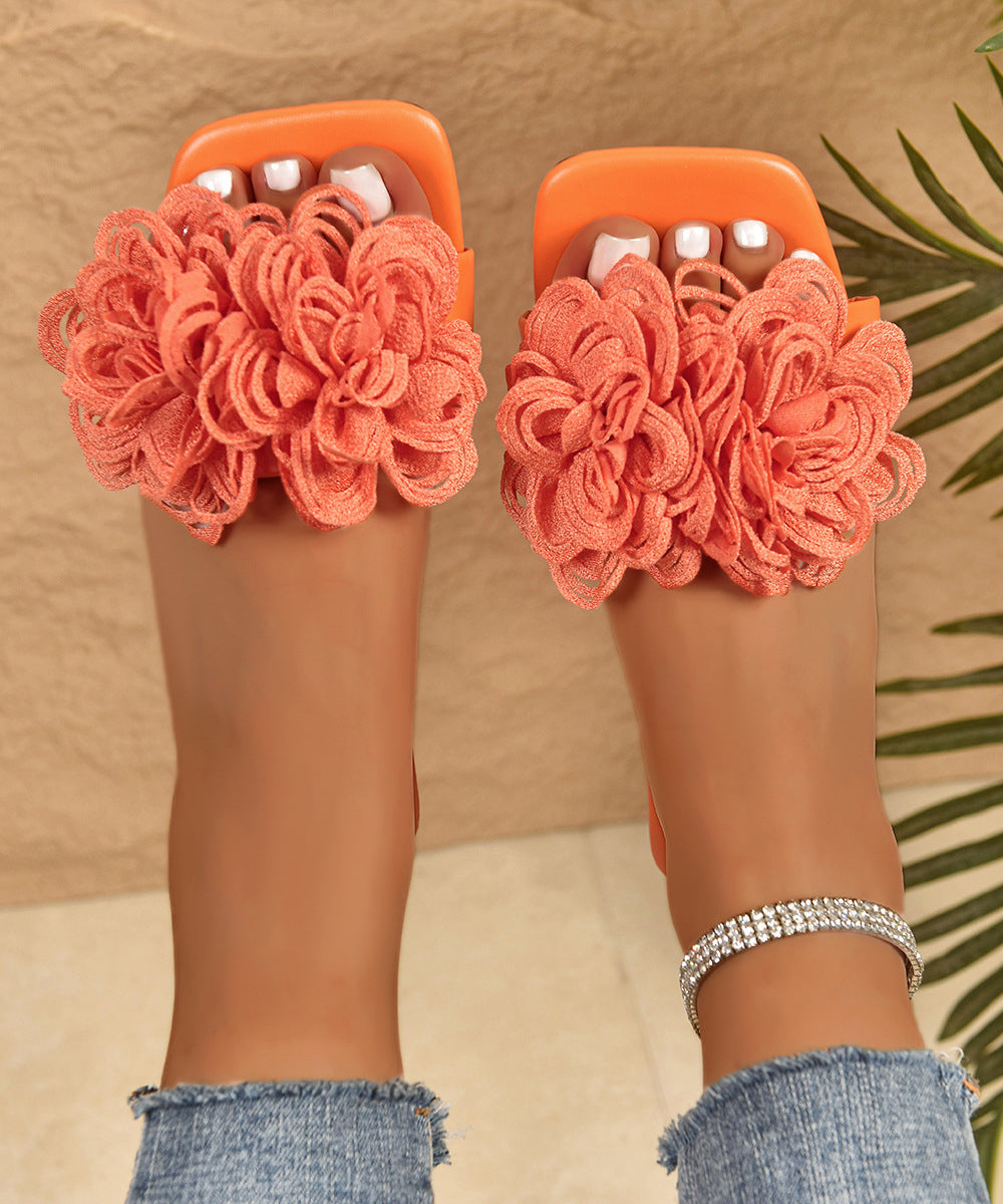 Dame Sandaler Peep Toe med Blomsterprint 0