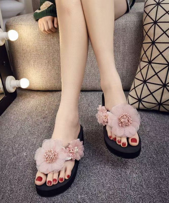 Dame Sandaler Plattform med Blomsterdesign 0