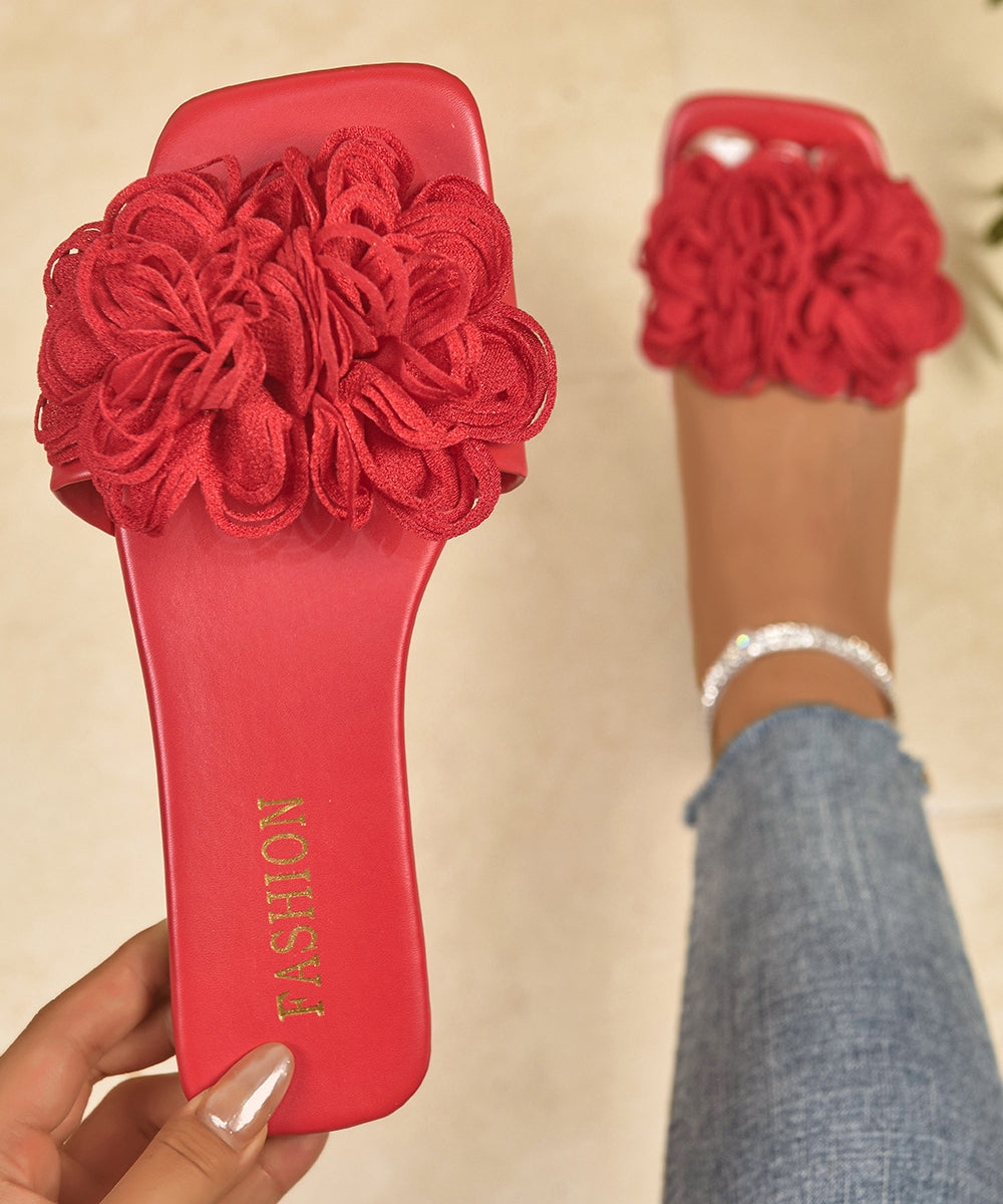 Dame Sandaler med Blomsterdesign og Åpen Tå 4