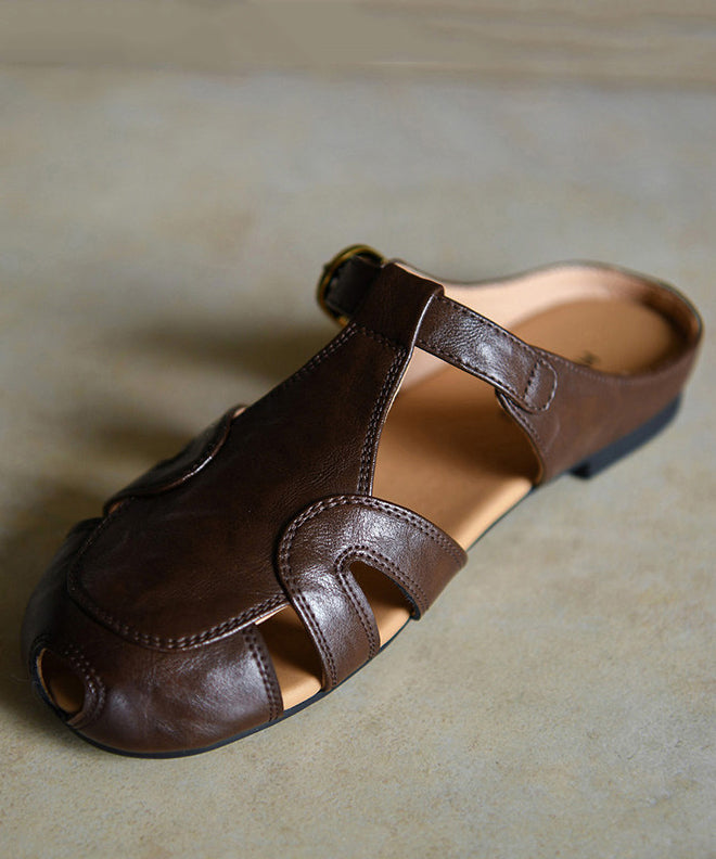 Dame Sandaler med Utskåret Design 1