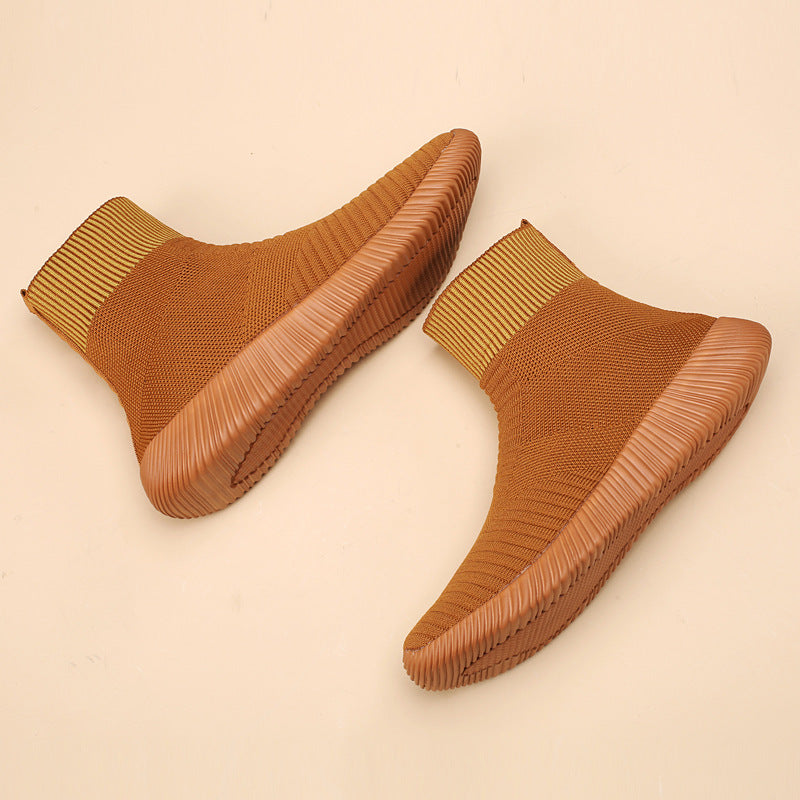 Dame Sneakers Strikkede Sokkestil 2