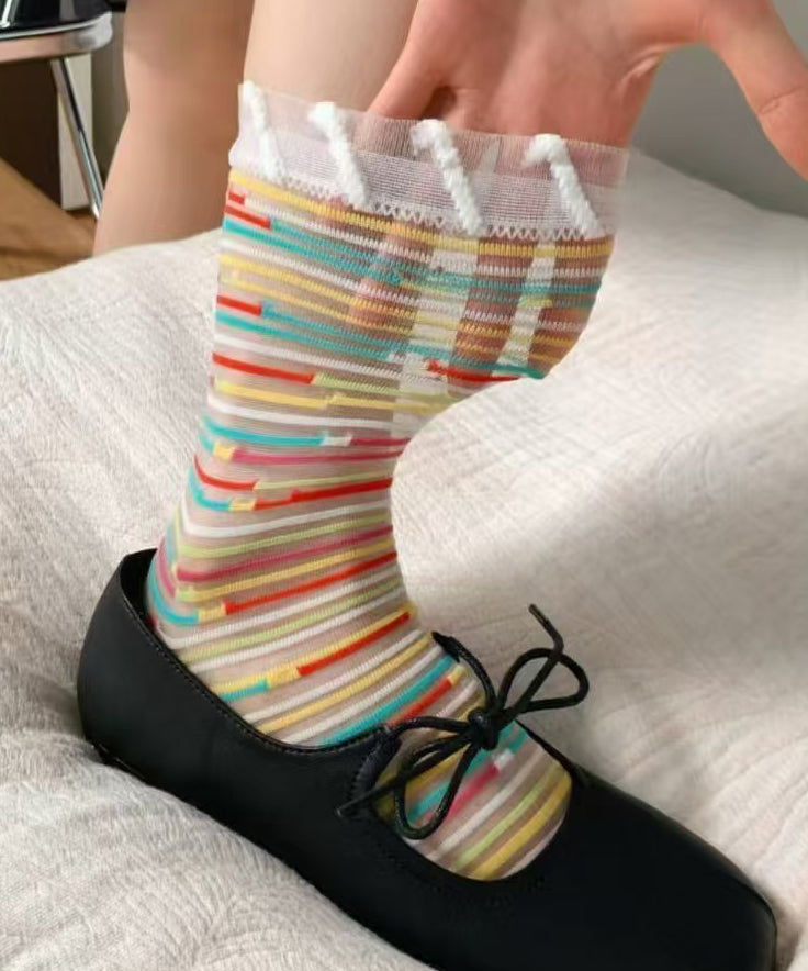 Dame Sokker Midt på Leggen Mesh Stil 1
