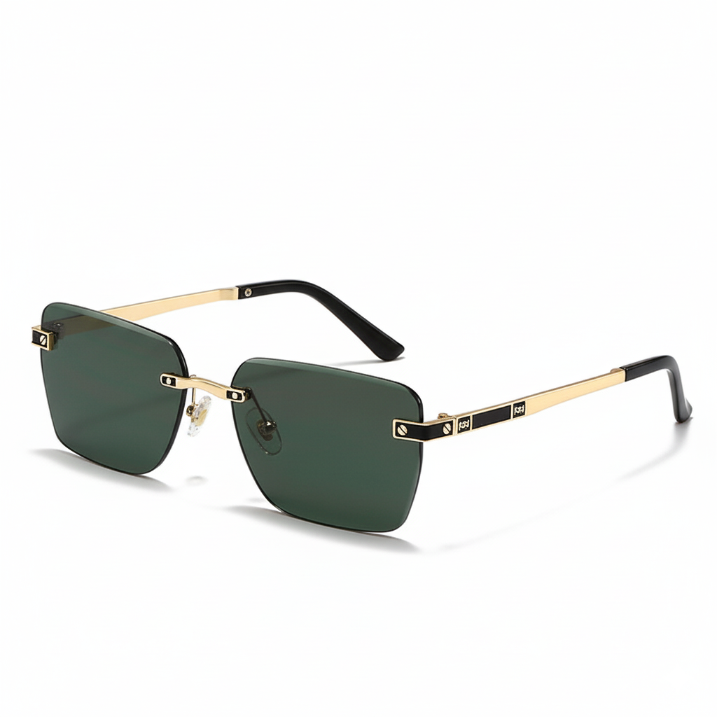 Dame Solbriller Rimless med Elegant Design 1