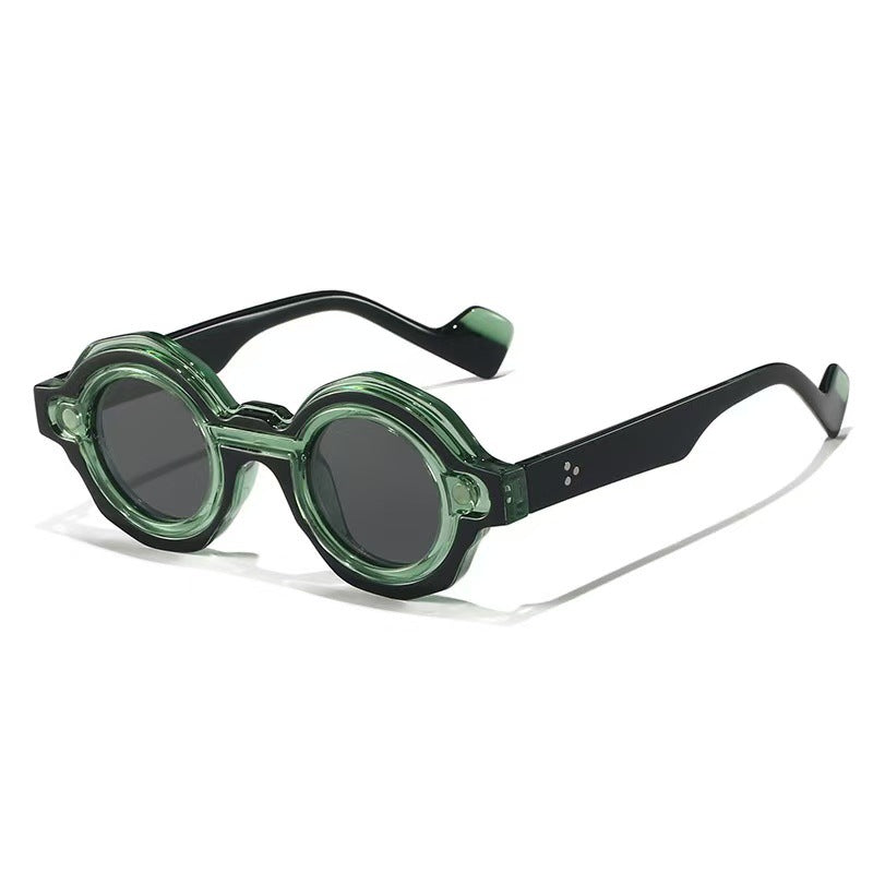Dame Solbriller Rund Design Moderne 7