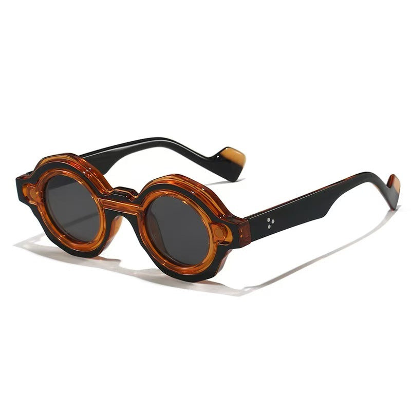 Dame Solbriller Rund Design Moderne 8