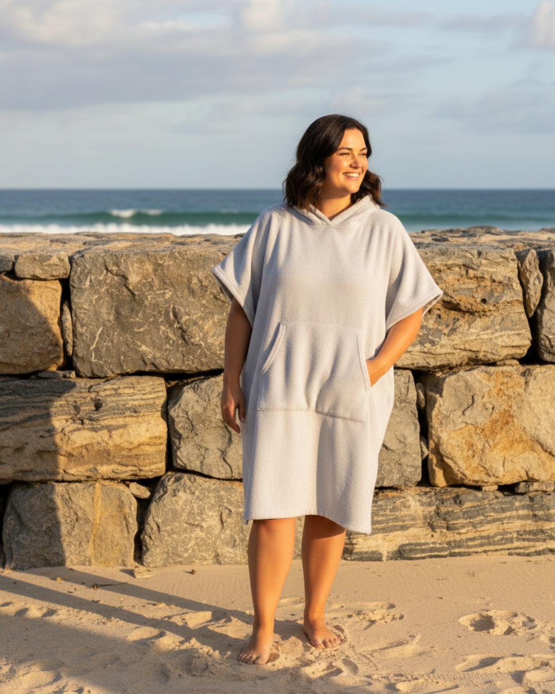 Dame Strand Poncho Kjole 4