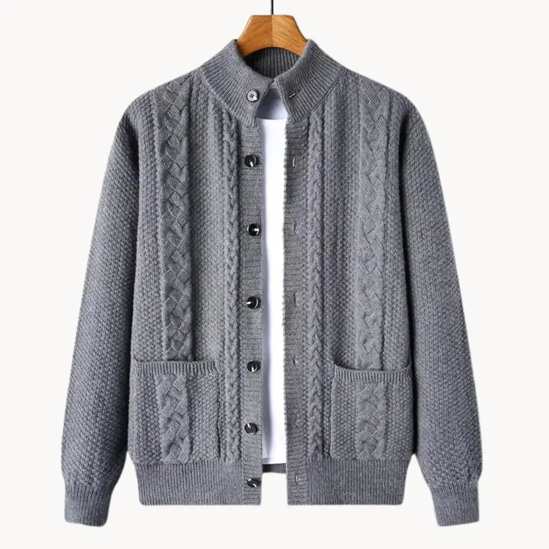 Dame Strikket Genser Klassisk Stil 3