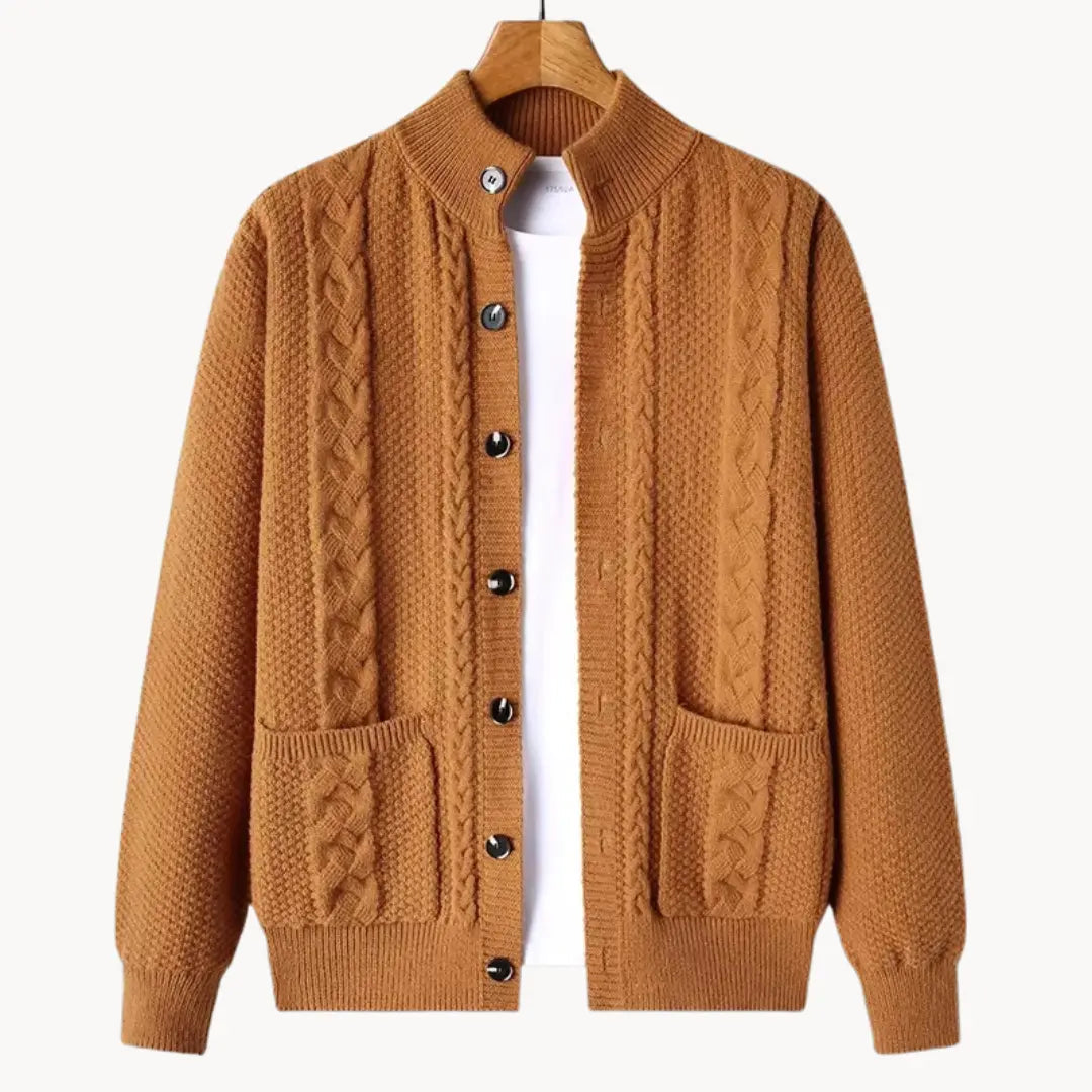 Dame Strikket Genser Klassisk Stil 5