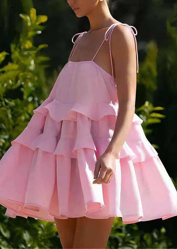 Dame Sundress med Volanger Sommerstil 1