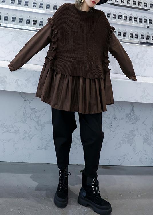 Dame Sweatshirt Chunky Strikket Høststil 2