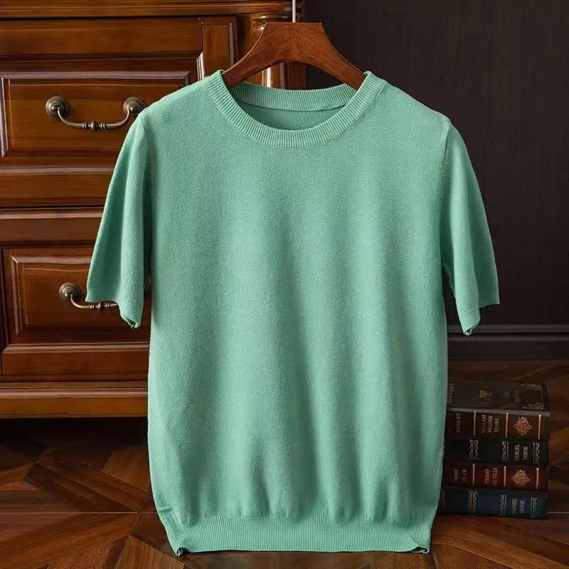 Dame T-skjorte Enkel Stil 100% Cashmere 2