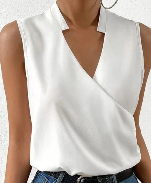 Dame Tank Top Ermeløs Chic 0