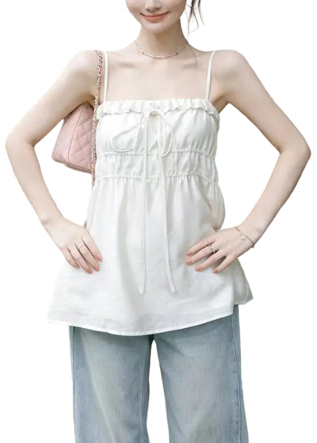 Dame Tank Top med Snøring i Lett Stil 2
